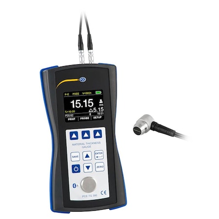 Pce Instruments Ultrasonic Material Thickness Tester, Up to 600 mm PCE-TG 300
